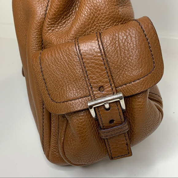 Prada Vitello Daino Buckle Side Pocket Leather Bag - Picture 11 of 16